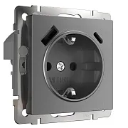 Розетка Werkel встраиваемая графит матовый с заземлением со шторками с USB-A/ Type-C (a063106) Розетка Werkel встраиваемая графит матовый с заземлением со шторками с USB-A/ Type-C (a063106)