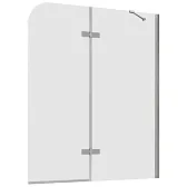 Шторка на ванну распашная 120х140х0,6 см профиль хром Abber Ewiges Wasser (AG51120) Шторка на ванну распашная 120х140х0,6 см профиль хром Abber Ewiges Wasser (AG51120)