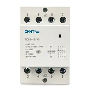 Контактор модульный Chint NCH8 230 В 40 А тип AC 4НО (256099)