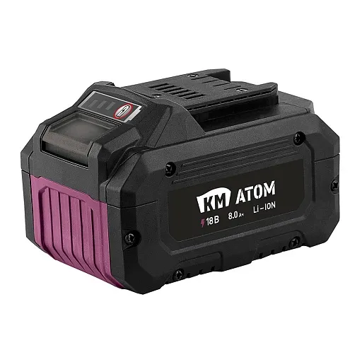 Аккумулятор КМ АТОМ 18 В 8Ач Li-Ion (BLI-18/8.1) Аккумулятор КМ АТОМ 18 В 8Ач Li-Ion (BLI-18/8.1)