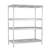 Стеллаж металлический AR Shelving Rivet Wire 1800x1500x600 мм 4 полки Стеллаж металлический AR Shelving Rivet Wire 1800x1500x600 мм 4 полки