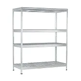 Стеллаж металлический AR Shelving Rivet Wire 1800x1500x600 мм 4 полки Стеллаж металлический AR Shelving Rivet Wire 1800x1500x600 мм 4 полки
