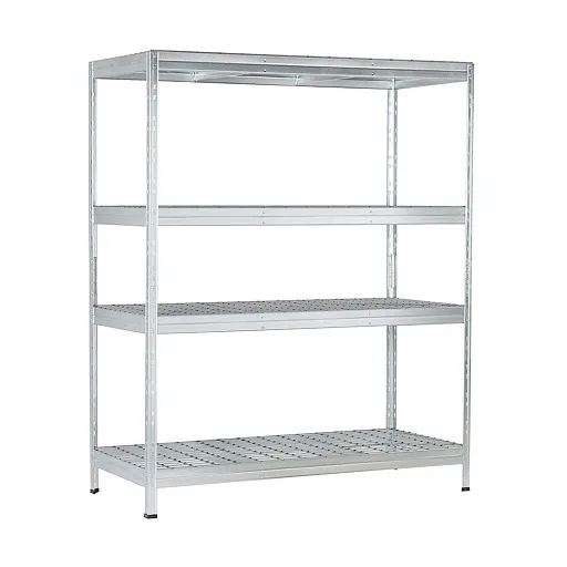 Стеллаж металлический AR Shelving Rivet Wire 1800x1500x600 мм 4 полки Стеллаж металлический AR Shelving Rivet Wire 1800x1500x600 мм 4 полки