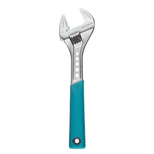 Ключ разводной изогнутый Kraftool Professional 250 мм с двухкомпонентной рукояткой