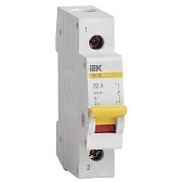 Выключатель нагрузки IEK Karat ВН-32 1P 32А 400 В на DIN-рейку (MNV10-1-032) Выключатель нагрузки IEK Karat ВН-32 1P 32А 400 В на DIN-рейку (MNV10-1-032)
