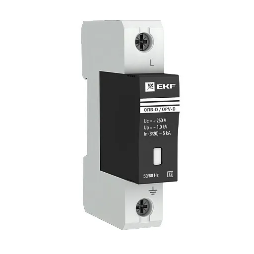 Ограничитель напряжения модульный EKF PROxima 230 В 5 кА 1P (opv-d1)