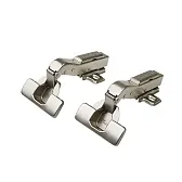 Петля мебельная Lemax prof Clip-on 45° угловая с эксцентриком и доводчиком (2 шт.)