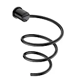 Держатель для фена WasserKraft на шуруп металл черный (K-1080PB)