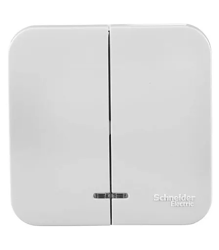 Выключатель Systeme Electric Blanca двухклавишный накладной белый с подсветкой (BLNVA105111) Выключатель Systeme Electric Blanca двухклавишный накладной белый с подсветкой (BLNVA105111)