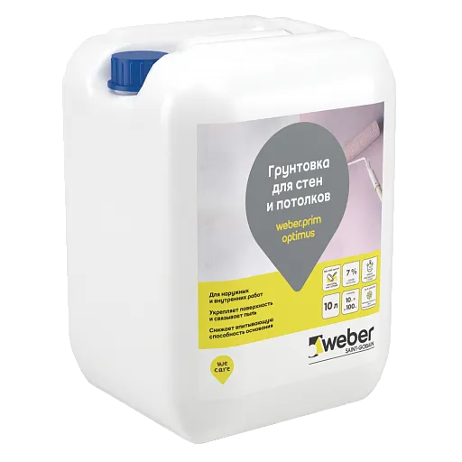 Грунтовка weber.prim optimus 10 л Грунтовка weber.prim optimus 10 л