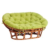 Диван садовый из ротанга TetСhair Mamasan коричневый/олива 1690х1020х800 мм с подушкой (24252) Диван садовый из ротанга TetСhair Mamasan коричневый/олива 1690х1020х800 мм с подушкой (24252)