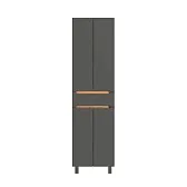 Пенал Sanstar Graffa 50 см подвесной/напольный дуб вотан/графит софт Пенал Sanstar Graffa 50 см подвесной/напольный дуб вотан/графит софт