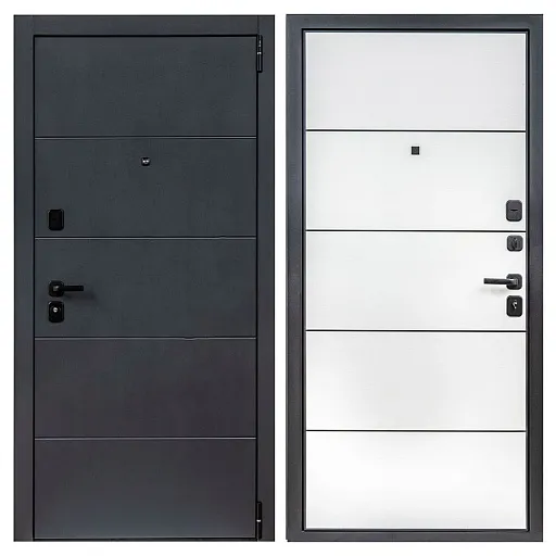 Дверь входная Portika Porta R-3 правая графит - сноу вералинг 980х2050 мм Дверь входная Portika Porta R-3 правая графит - сноу вералинг 980х2050 мм