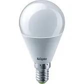 Лампа светодиодная Navigator E14 2700К 8,5 Вт 640 Лм 230 В шар матовая