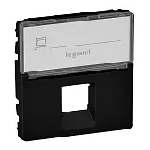 Накладка для компьютерной розетки Legrand Valena Life антрацит с держателем маркировки (756472) Накладка для компьютерной розетки Legrand Valena Life антрацит с держателем маркировки (756472)