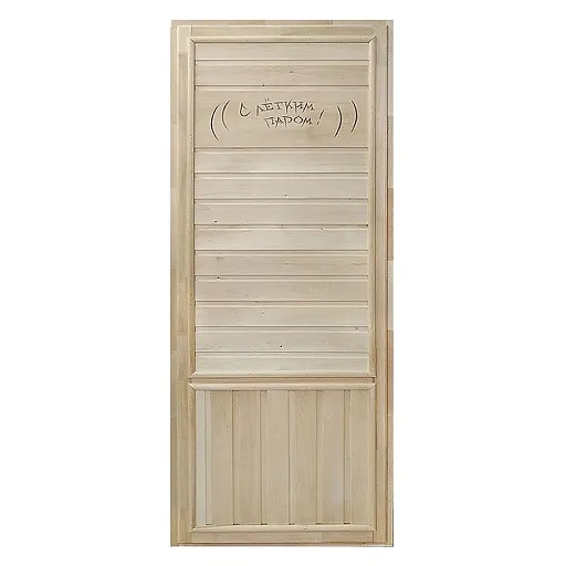 Дверь для бани и сауны массив глухая без покрытия DoorWood 700x1800 мм (DW00007) Дверь для бани и сауны массив глухая без покрытия DoorWood 700x1800 мм (DW00007)