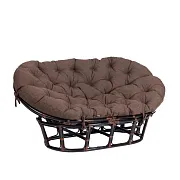 Диван садовый из ротанга TetСhair Mamasan античный черно-коричневый 1690х1020х800 мм с подушкой (24256) Диван садовый из ротанга TetСhair Mamasan античный черно-коричневый 1690х1020х800 мм с подушкой (24256)