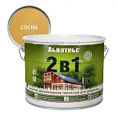 Антисептик Акватекс 2 в 1 биозащитный для дерева сосна 9 л