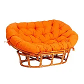 Диван садовый из ротанга TetСhair Mamasan медовый/оранжевый 1690х1020х800 мм с подушкой (24258) Диван садовый из ротанга TetСhair Mamasan медовый/оранжевый 1690х1020х800 мм с подушкой (24258)