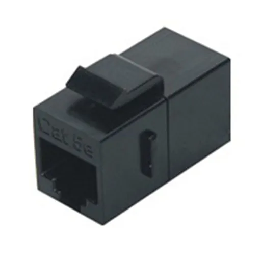 Проходной адаптер компьютерный Hyperline RJ45 8P8C CAT5e черный (444914) Проходной адаптер компьютерный Hyperline RJ45 8P8C CAT5e черный (444914)