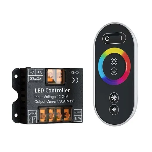 Контроллер для светодиодной ленты RGB Led Strip (CLM002) 360 Вт 12/24 В IP20 Контроллер для светодиодной ленты RGB Led Strip (CLM002) 360 Вт 12/24 В IP20