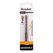Сверло по плитке и стеклу спиральное Rage Quadro-X HEX 6х100 мм (554082)