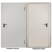 Дверь техническая Промет ДТ-1 глухая правая серый RAL 7035 850х2050 мм