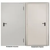 Дверь техническая Промет ДТ-1 глухая правая серый RAL 7035 850х2050 мм