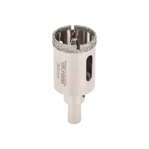 Коронка алмазная Kranz (KR-92-0010) по стеклу/керамике/керамограниту d30 мм