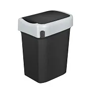Контейнер для мусора Econova Smart Bin с крышкой 10 л полипропилен черный Контейнер для мусора Econova Smart Bin с крышкой 10 л полипропилен черный