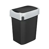 Контейнер для мусора Econova Smart Bin с крышкой 10 л полипропилен черный Контейнер для мусора Econova Smart Bin с крышкой 10 л полипропилен черный