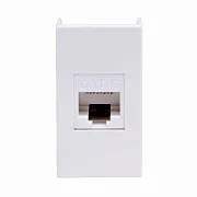 Розетка для кабель-канала компьютерная DKC Viva белая RJ45 1 модуль (45058)