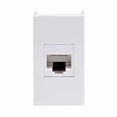 Розетка для кабель-канала компьютерная DKC Viva белая RJ45 1 модуль (45058)