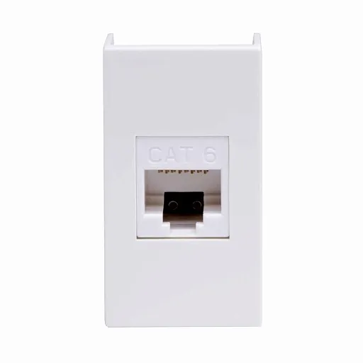 Розетка для кабель-канала компьютерная DKC Viva белая RJ45 1 модуль (45058)
