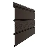 Софит ПВХ с центральной перфорацией Docke Standard шоколад 3000х305 мм Софит ПВХ с центральной перфорацией Docke Standard шоколад 3000х305 мм
