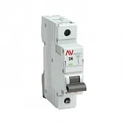 Автоматический выключатель модульный EKF Averes AV-10 1P 6А тип D 10 кА 230 В (mcb10-1-06D-av)