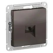Розетка телефонная Systeme Electric AtlasDesign встраиваемая мокко RJ11 (ATN000681) Розетка телефонная Systeme Electric AtlasDesign встраиваемая мокко RJ11 (ATN000681)