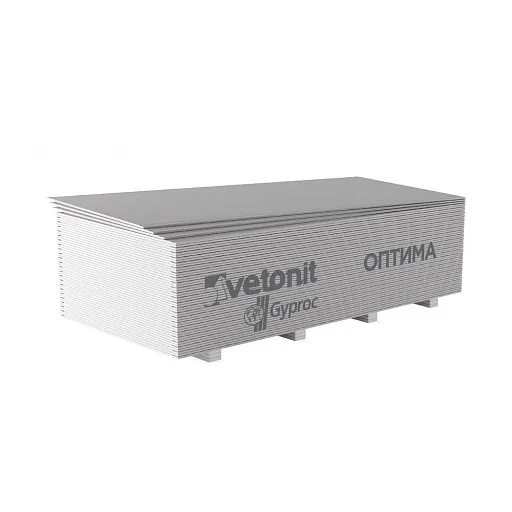 Гипсокартон Vetonit (Gyproc) Оптима 2000х1200х12,5 мм Гипсокартон Vetonit (Gyproc) Оптима 2000х1200х12,5 мм