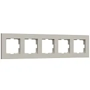 Рамка Werkel Slab пятиместная дымчатая софт (a071630) Рамка Werkel Slab пятиместная дымчатая софт (a071630)