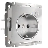 Умная розетка Werkel Minimir Home (a056420) скрытая установка серебро с заземлением Умная розетка Werkel Minimir Home (a056420) скрытая установка серебро с заземлением