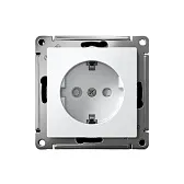 Розетка Systeme Electric AtlasDesign встраиваемая белая с заземлением со шторками (ATN000145S) Розетка Systeme Electric AtlasDesign встраиваемая белая с заземлением со шторками (ATN000145S)