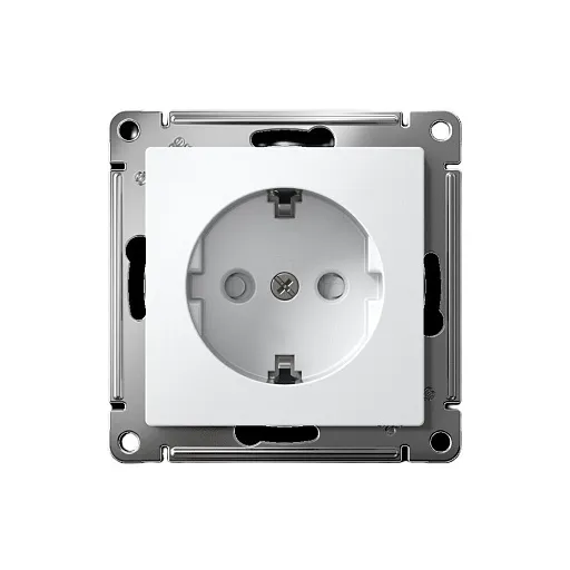 Розетка Systeme Electric AtlasDesign встраиваемая белая с заземлением со шторками (ATN000145S) Розетка Systeme Electric AtlasDesign встраиваемая белая с заземлением со шторками (ATN000145S)