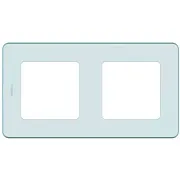 Рамка Legrand Inspiria двухместная мятная (673945) Рамка Legrand Inspiria двухместная мятная (673945)