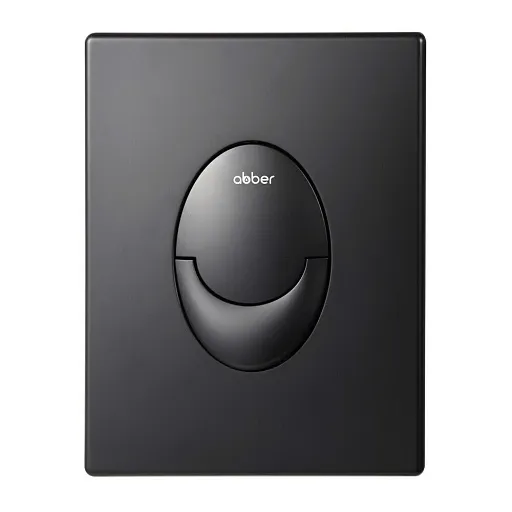 Клавиша смыва для инсталляций Abber пневматическая черная матовая (AC0125MB)