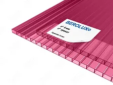 Сотовый поликарбонат BEROLUX 6 мм гранат