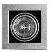 Светильник встраиваемый G5.3 поворотный серебро 50 Вт IP20 Arte Lamp Cardani Medio (A5930PL-1SI)