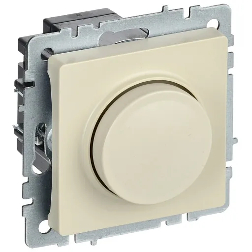 Диммер IEK Brite СС10-1-0-БрКр встраиваемый бежевый поворотно-нажимной (BR-D20-0600-K10)