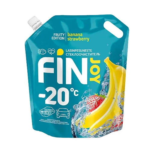 Стеклоомыватель Fin Joy Fruity Banana зимний -20 °С 4 л Стеклоомыватель Fin Joy Fruity Banana зимний -20 °С 4 л