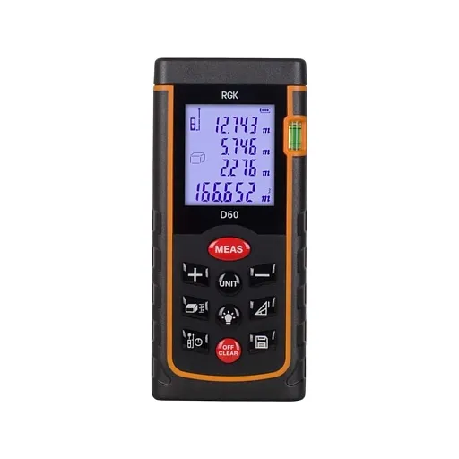 Дальномер лазерный RGK D60 60 м (4610011870613) Дальномер лазерный RGK D60 60 м (4610011870613)