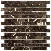 Мозаика Mir Mosaic Natural London коричневая из натурального камня 305х305х7 мм глянцевая Мозаика Mir Mosaic Natural London коричневая из натурального камня 305х305х7 мм глянцевая